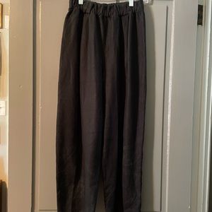 Elizabeth Suzann Andy Trouser in Black Midweight Linen